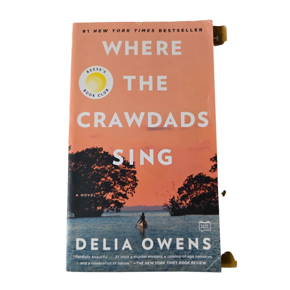 Where the Crawdads Sing by Delia Owens Paperback Novel Reese's Book Club Pick